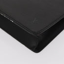 LOUIS VUITTON Epi Pochette Homme Clutch Bag Black Noir M52522 LV Auth 153345-14