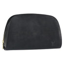 LOUIS VUITTON Epi Dauphine GM Cosmetic Pouch Black M48432 LV Auth 153346-1
