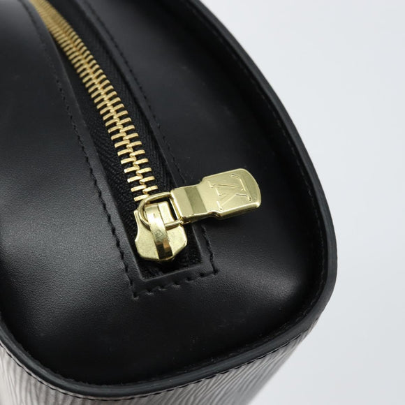 LOUIS VUITTON Epi Dauphine GM Cosmetic Pouch Black M48432 LV Auth 153346