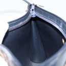 Christian Dior Trotter Canvas Shoulder Bag Navy Gold Auth 153348-18