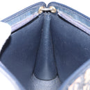 Christian Dior Trotter Canvas Shoulder Bag Navy Gold Auth 153348-19