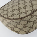 GUCCI GG Supreme Web Sherry Line Bag PVC Beige Gold 10 02 056 Auth 153349-16