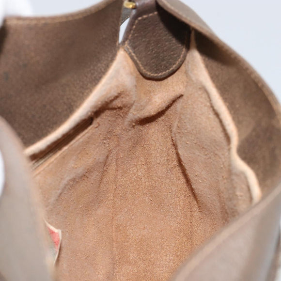 GUCCI GG Supreme Web Sherry Line Bag PVC Beige Gold 10 02 056 Auth 153349