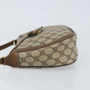 GUCCI GG Supreme Web Sherry Line Bag PVC Beige Gold 10 02 056 Auth 153349-4