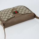 GUCCI GG Supreme Web Sherry Line Bag PVC Beige Gold 10 02 056 Auth 153349-6