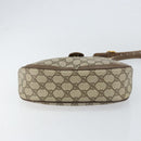 GUCCI GG Supreme Web Sherry Line Bag PVC Beige Gold 10 02 056 Auth 153349-5