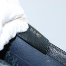 GUCCI GG Supreme Sherry Line Clutch Bag PVC Navy Red 84 01 007 Auth 153350-12