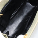 Salvatore Ferragamo Vala Shoulder Bag Suede Gold Light green Auth 153351-10