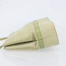 Salvatore Ferragamo Vala Shoulder Bag Suede Gold Light green Auth 153351-4