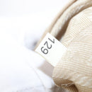 PRADA Shoulder Bag Nylon Beige Silver Auth 153352-12