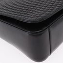 BALLY Quilted Shoulder Bag Leather Black Gold Auth 153353-8