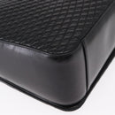 BALLY Quilted Shoulder Bag Leather Black Gold Auth 153353-16