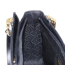 BALLY Quilted Shoulder Bag Leather Black Gold Auth 153353-20