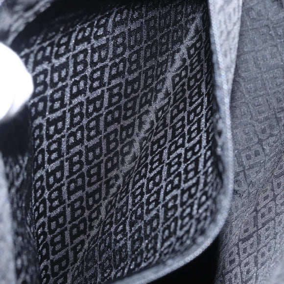 BALLY Quilted Shoulder Bag Leather Black Gold Auth 153353