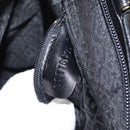 BALLY Quilted Shoulder Bag Leather Black Gold Auth 153353-12