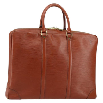 LOUIS VUITTON Epi Porte Documents Voyage Business Bag Brown M54478 Auth 153355