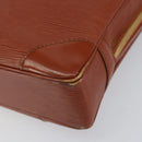 LOUIS VUITTON Epi Porte Documents Voyage Business Bag Brown M54478 Auth 153355-8