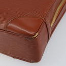 LOUIS VUITTON Epi Porte Documents Voyage Business Bag Brown M54478 Auth 153355-16