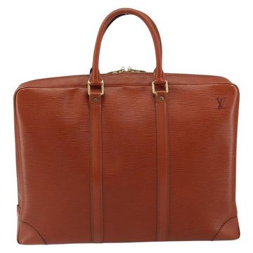 LOUIS VUITTON Epi Porte Documents Voyage Business Bag Brown M54478 Auth 153355 - 0