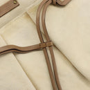 GUCCI Bamboo Hand Bag Canvas Ivory Gold 109138 Auth 153356-10