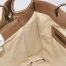 GUCCI Bamboo Hand Bag Canvas Ivory Gold 109138 Auth 153356-21