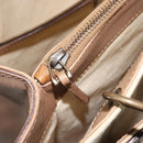 GUCCI Bamboo Hand Bag Canvas Ivory Gold 109138 Auth 153356-23