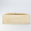 GUCCI Bamboo Hand Bag Canvas Ivory Gold 109138 Auth 153356-5
