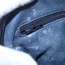 GUCCI GG Supreme Sherry Line Shoulder Bag PVC Navy Gold 904 02 049 Auth 153358-16