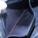 GUCCI GG Supreme Sherry Line Shoulder Bag PVC Navy Gold 904 02 049 Auth 153358-20