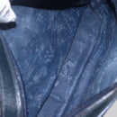 GUCCI GG Supreme Sherry Line Shoulder Bag PVC Navy Gold 904 02 049 Auth 153358-21