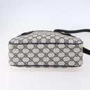 GUCCI GG Supreme Sherry Line Shoulder Bag PVC Navy Gold 904 02 049 Auth 153358-9