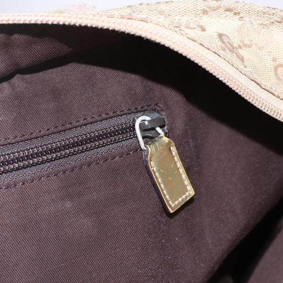 GUCCI GG Canvas Sherry Line Tote Bag Beige Pink 131231 Auth 153359