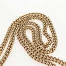 Salvatore Ferragamo Chain Gancini Shoulder Bag Leather Purple Gold Auth 153364V-8