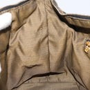 FENDI Zucca Canvas Vanity Hand Bag Black Brown Auth 153365-21