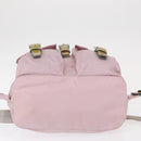 PRADA Backpack Nylon Pink Silver Auth 153366-6