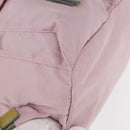 PRADA Backpack Nylon Pink Silver Auth 153366-19