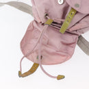 PRADA Backpack Nylon Pink Silver Auth 153366-26