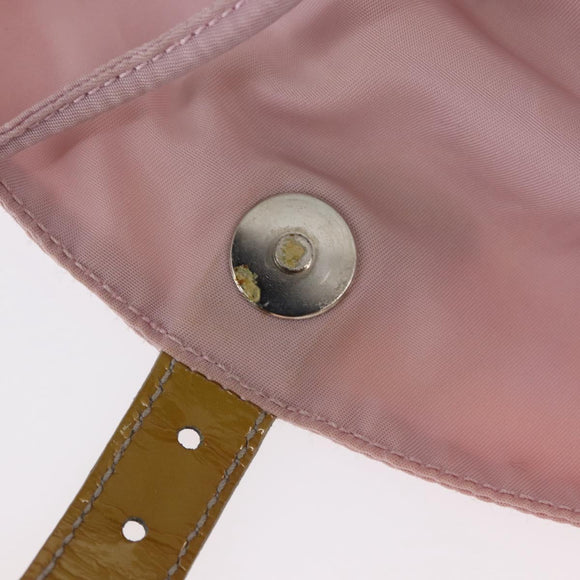 PRADA Backpack Nylon Pink Silver Auth 153366