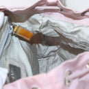 PRADA Backpack Nylon Pink Silver Auth 153366-28