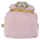 PRADA Backpack Nylon Pink Silver Auth 153366-2