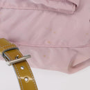 PRADA Backpack Nylon Pink Silver Auth 153366-4