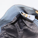 Salvatore Ferragamo Gancini Tote Bag Leather Light Blue Gold Auth 153367-22