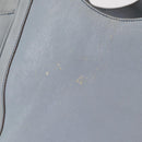 Salvatore Ferragamo Gancini Tote Bag Leather Light Blue Gold Auth 153367-4