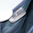 GUCCI GG Supreme Sherry Line Boston Bag PVC Navy Gold Red Auth 153368-17