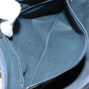 GUCCI GG Supreme Sherry Line Boston Bag PVC Navy Gold Red Auth 153368-23