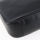 GUCCI Bamboo Hand Bag Leather 2way Black Gold 001 1998 1638 Auth 153369-15