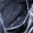 GUCCI Bamboo Hand Bag Leather 2way Black Gold 001 1998 1638 Auth 153369-21