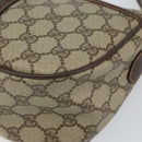 GUCCI GG Supreme Web Sherry Line Bag PVC Beige Gold 89 02 032 Auth 153370-14