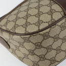 GUCCI GG Supreme Web Sherry Line Bag PVC Beige Gold 89 02 032 Auth 153370-15