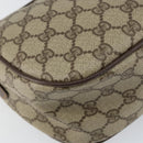 GUCCI GG Supreme Web Sherry Line Bag PVC Beige Gold 89 02 032 Auth 153370-17